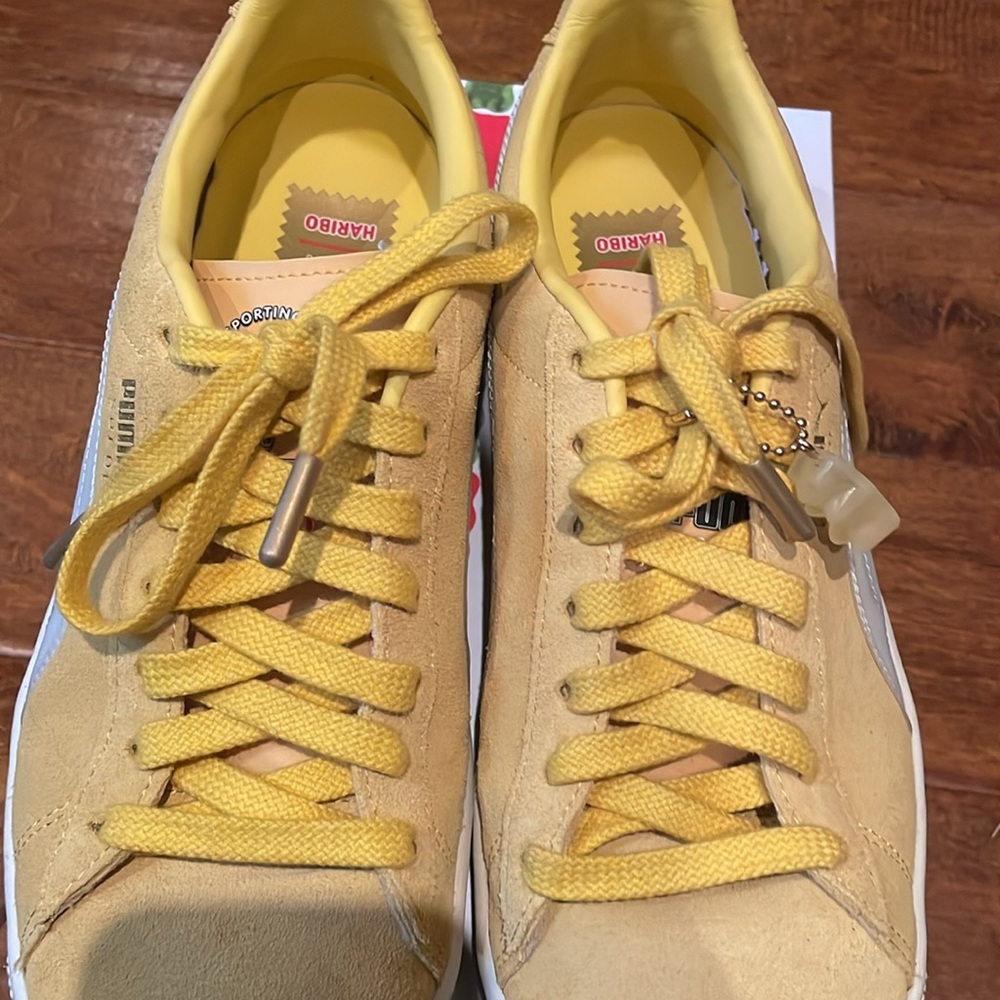 Puma Suede Triplex Haribo Mens US 10.5 EUR 44 Yellow Sneakers Shoes with Box - Picture 15 of 16
